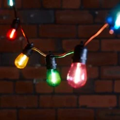 Holiday Decor Shop -Holiday Decor Shop BL20001 Ultimate Flex Connectable Festoon Lights Multi Coloured
