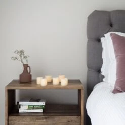 6 Wax Battery LED Votive Candles 7 6 Wax Battery LED Votive Candles -Holiday Decor Shop CA13855 Wax Votive Battery Candle Tea Lights Bedroom Bedside Table P3