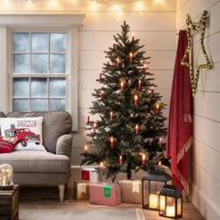 20 Red Christmas Tree Candle Lights -Holiday Decor Shop CA18010 Candle Clips Remote Control Christmas Tree Lights Living Room P3