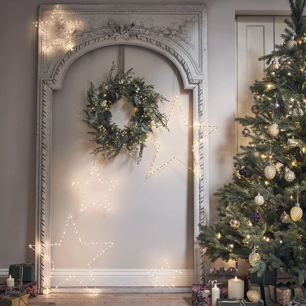 Eucalyptus, Pine & Gold Berry Christmas Wreath And Garland 6 Eucalyptus, Pine & Gold Berry Christmas Wreath And Garland - Image 6