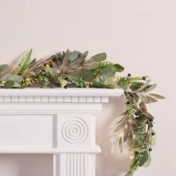 1.5m Blue Berry Christmas Garland Micro Light Bundle