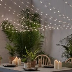 250 Dual Colour LED Connectable Canopy Light & Outdoor Candle Bundle -Holiday Decor Shop D PL23001CA 250 Dual Colour LED Connectable Canopy Light Outdoor Candle Bundle 1