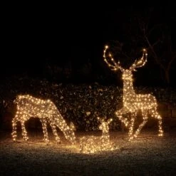 Large Studley Rattan Light Up Reindeer Family 24v -Holiday Decor Shop D XX1908909 Large Studley Rattan Light Up Reindeer Family 2 d0d011ac a975 4342 8e22 a3351a2eefc5