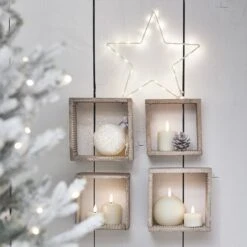23cm Osby Star Window Light -Holiday Decor Shop Frosted Christmas Shelves 64b124b8 06a2 41f6 a330 aaaf3fde0fc7