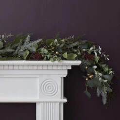 Eucalyptus, Pine & Gold Berry Christmas Wreath And Garland 14 Eucalyptus, Pine & Gold Berry Christmas Wreath And Garland -Holiday Decor Shop GA22016 Eucalyptus Pine Gold Berry Christmas Garland Mantel 600x600 9d7e6a2d 5db0 43c6 913f 3297810112cd