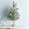 60cm Snowy Pre Lit Mini Christmas Tree
