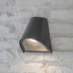 Garden Trading Regent Funnel Outdoor Wall Light Carbon