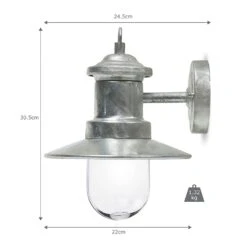 Garden Trading St Ives Ship Outdoor Wall Light -Holiday Decor Shop LAHP08 St Ives Ship Light Outdoor Garden Size P3