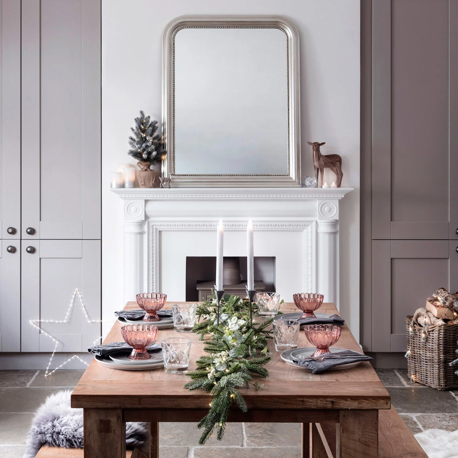 53cm Pre Lit Frosted Mini Christmas Tree 9 53cm Pre Lit Frosted Mini Christmas Tree - Image 9