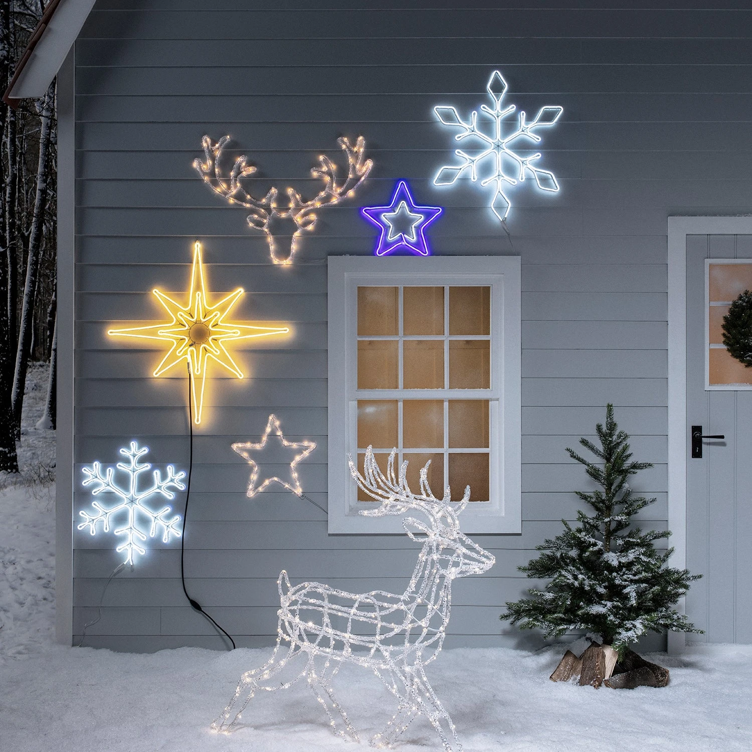 Outdoor Battery Star Christmas Silhouette 7 Outdoor Battery Star Christmas Silhouette - Image 7