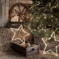 Outdoor Battery Star Christmas Silhouette 9 Outdoor Battery Star Christmas Silhouette -Holiday Decor Shop LL19050 Outdoor Battery Star Christmas Silhouette Barn Tree On