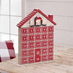 Winter Farmhouse Wooden Advent Calendar