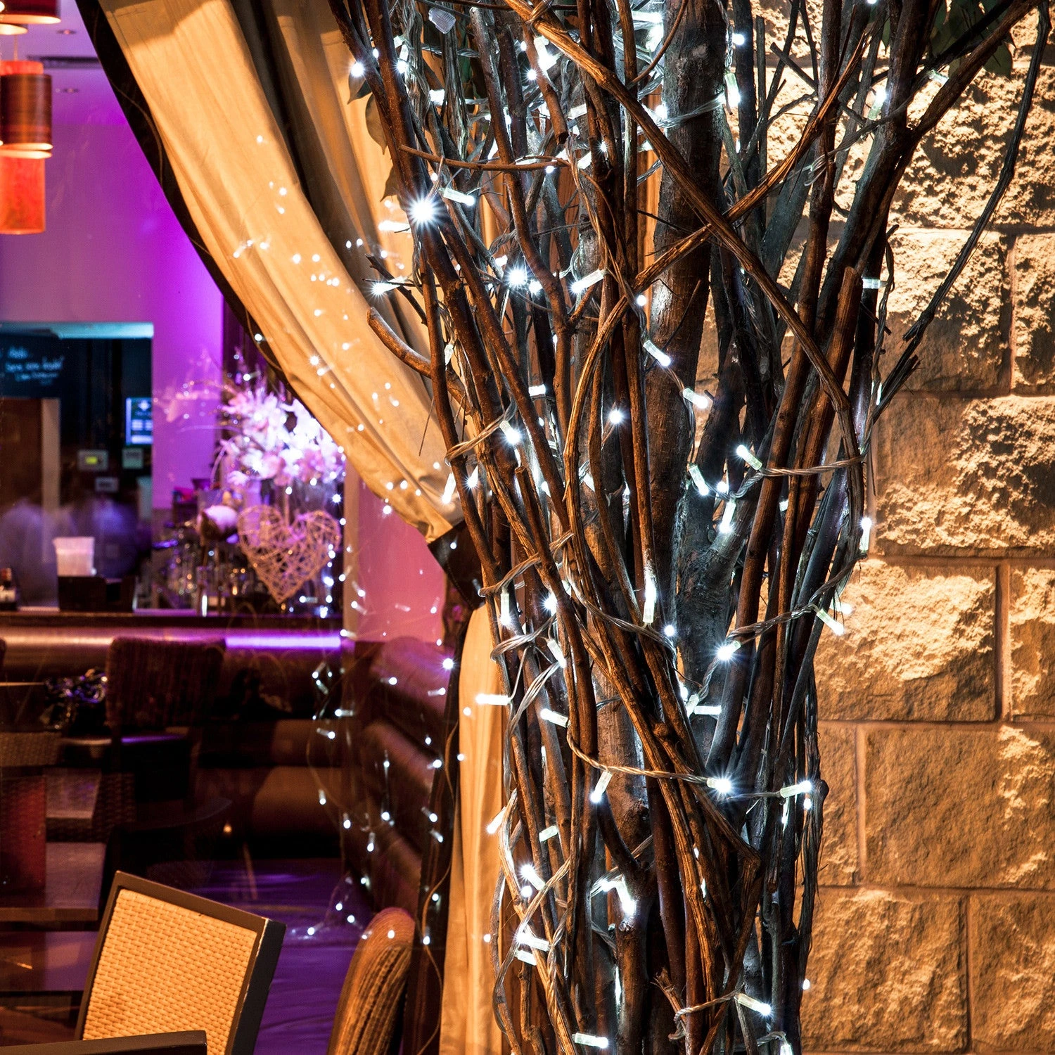 Core Connect 10m 100 White Connectable Fairy Lights Clear Cable 4 Core Connect 10m 100 White Connectable Fairy Lights Clear Cable - Image 4