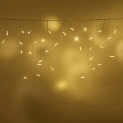 Core Connect 2m 64 Warm White Connectable Icicle Lights Clear Cable -Holiday Decor Shop ML64YWC Warm White LED Icicle Light christmas wall P8