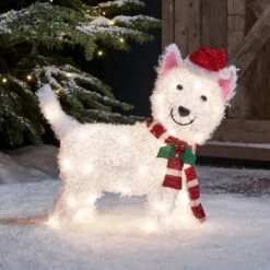 Westie Outdoor Christmas Figure