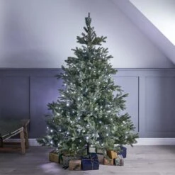 300 Warm White & White Dual Colour LED Christmas Tree Lights 11 300 Warm White & White Dual Colour LED Christmas Tree Lights -Holiday Decor Shop PL21055 300 Warm White Dual LED Christmas Tree Lights On Tree White