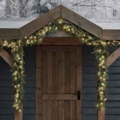 New Release -Holiday Decor Shop PL22045 Pre Lit Connectable Outdoor Christmas Garland Full