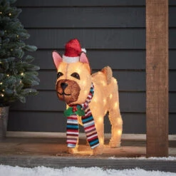 Alpaca, Sledging Penguin & French Bulldog Christmas Figures -Holiday Decor Shop PL22062 French Bulldog Christmas Figure 600x600 6ac7d139 aa7e 4b25 ab77 6ffef4a633bc
