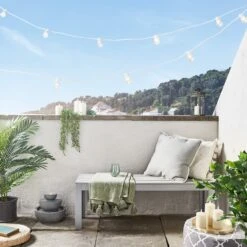 Pro Connect 5m 10 Warm White Connectable Festoon Lights Clear Cap White Cable -Holiday Decor Shop PR10 2YWWC Pro Connect Warm White Festoons Clear Cap White Cable Balcony TruGlow Candles LED Fountain