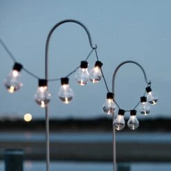 10 Warm White Carnival Solar Festoon Lights