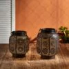 Fes Moroccan Solar Lantern Duo