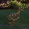 Rattan Duck Figure Solar Light