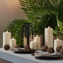 Porto Solar Garden Lantern -Holiday Decor Shop Summer Alfresco Side Table 3