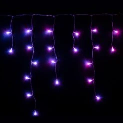 5m 190 LED Twinkly Smart App Controlled Icicle Lights Multi Coloured & White Edition -Holiday Decor Shop TW20008 twinkly app controlled smart Christmas lights special edition icicle lights 3