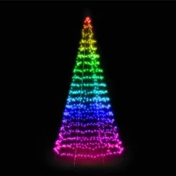 4m 750 LED Twinkly Smart App Controlled Outdoor Christmas Tree Multi Coloured & White Edition