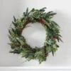 45cm Pine Wreath With Red Berries