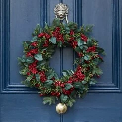 66cm Oversized Red Berry Christmas Wreath