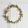 32cm Pre Lit Mistletoe Christmas Wreath