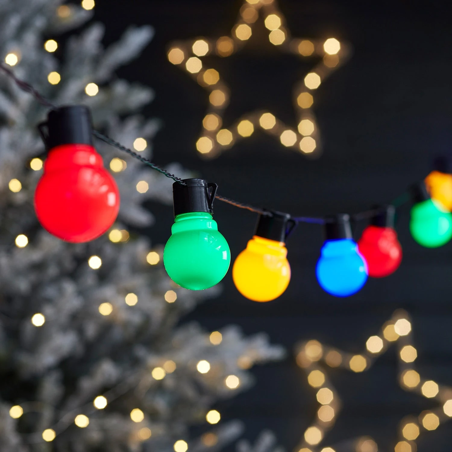 30 Multi Coloured Plug In Fiesta Festoon Lights 3 30 Multi Coloured Plug In Fiesta Festoon Lights - Image 3