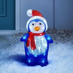 New Release 18 Outdoor Acrylic Penguin Christmas Figure