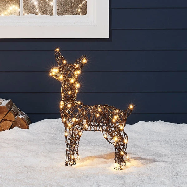 Studley Rattan Fawn Light Up Reindeer Duo 24v 5 Studley Rattan Fawn Light Up Reindeer Duo 24v - Image 5