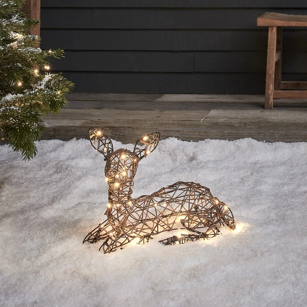 Studley Rattan Fawn Light Up Reindeer Duo 24v 6 Studley Rattan Fawn Light Up Reindeer Duo 24v - Image 6