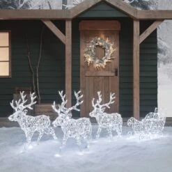Arkendale Dual Coloured LED Reindeer And Sleigh -Holiday Decor Shop XX2311AB2UK 2